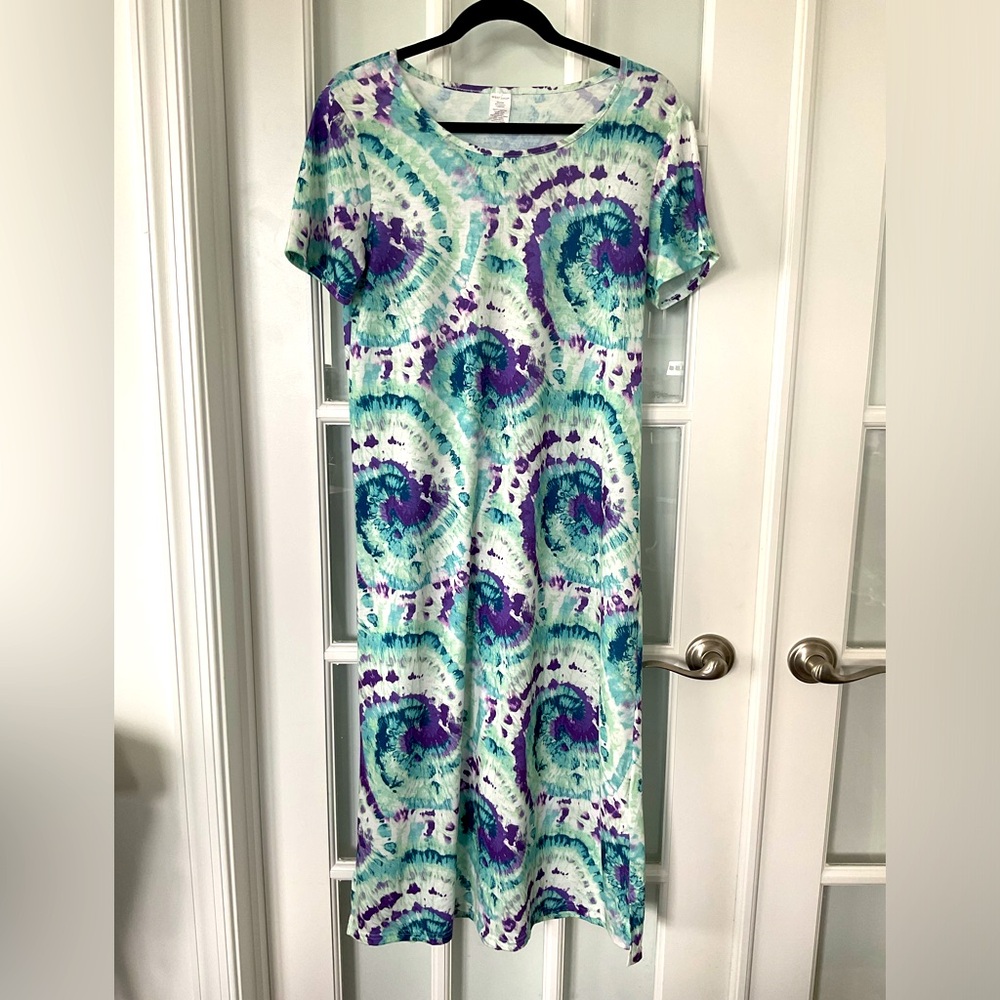 Tie Dye Tee Shirt Dress